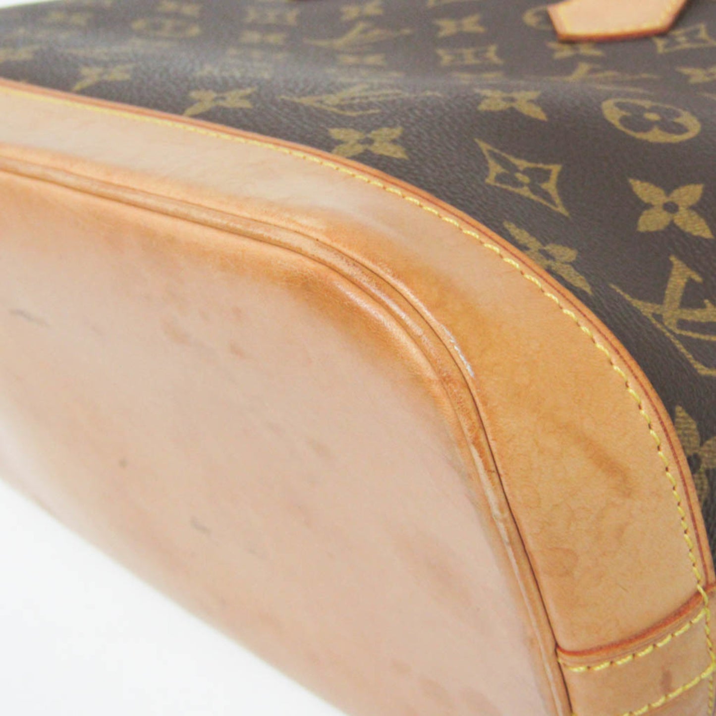 Louis Vuitton Alma, Brown, Canvas, handbag