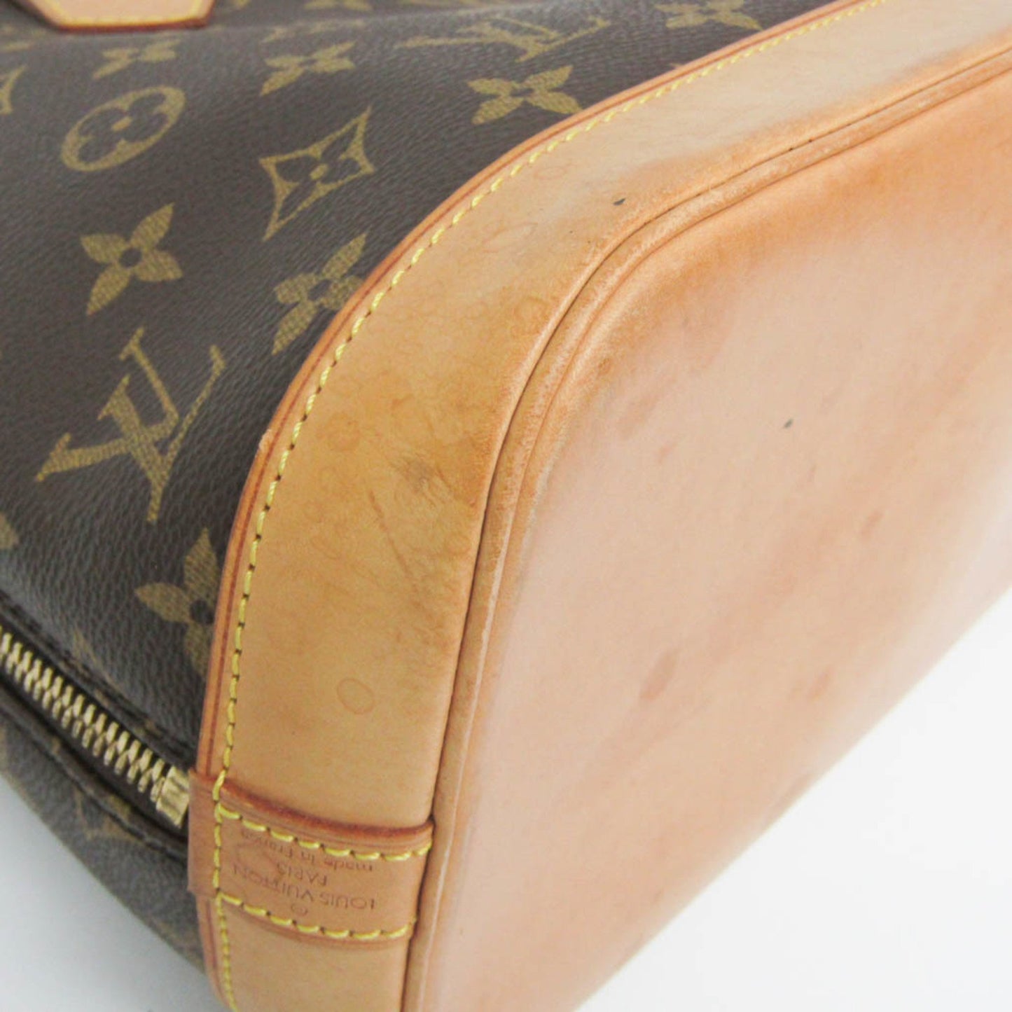 Louis Vuitton Alma, Brown, Canvas, handbag