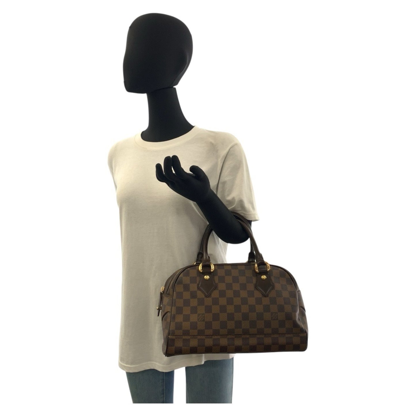 Louis Vuitton Duomo, Brown, Canvas, handbag