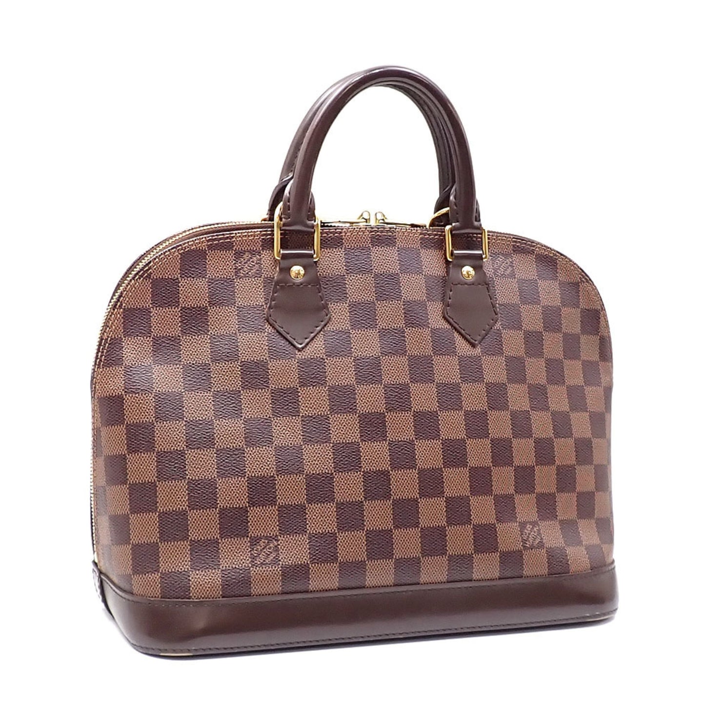 Louis Vuitton Alma, Brown, Canvas, handbag