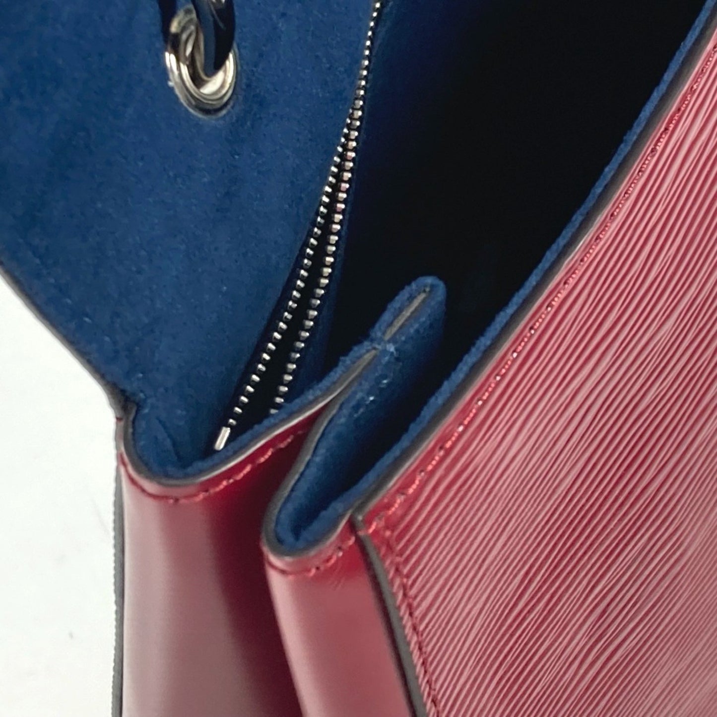 Louis Vuitton Grenelle, Burgundy, Leather, handbag