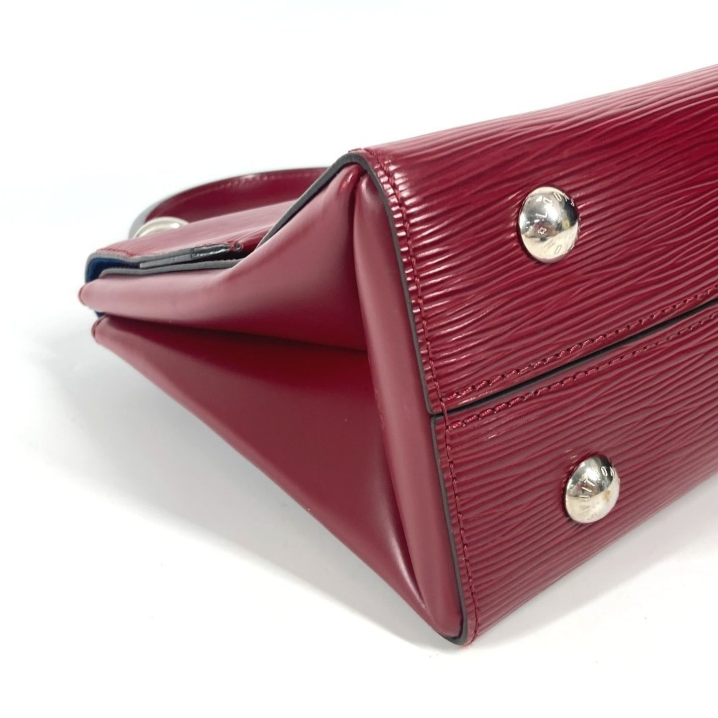 Louis Vuitton Grenelle, Burgundy, Leather, handbag