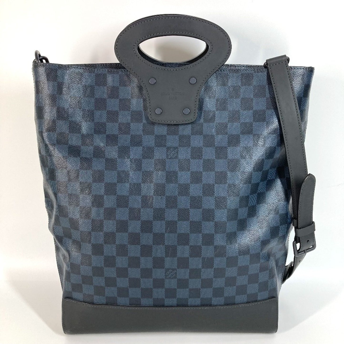 Louis Vuitton North South, Navy, Canvas, handbag