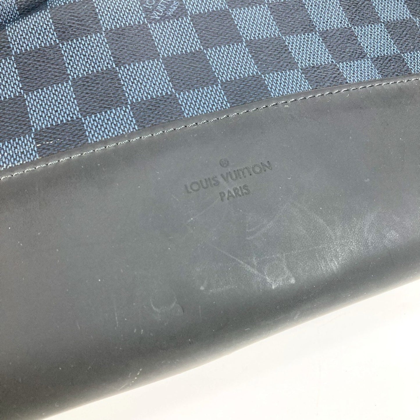 Louis Vuitton North South, Navy, Canvas, handbag