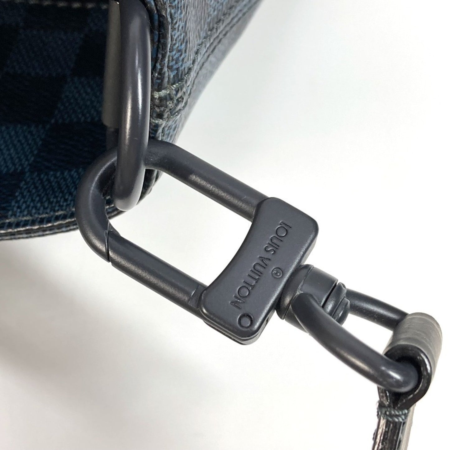 Louis Vuitton North South, Navy, Canvas, handbag