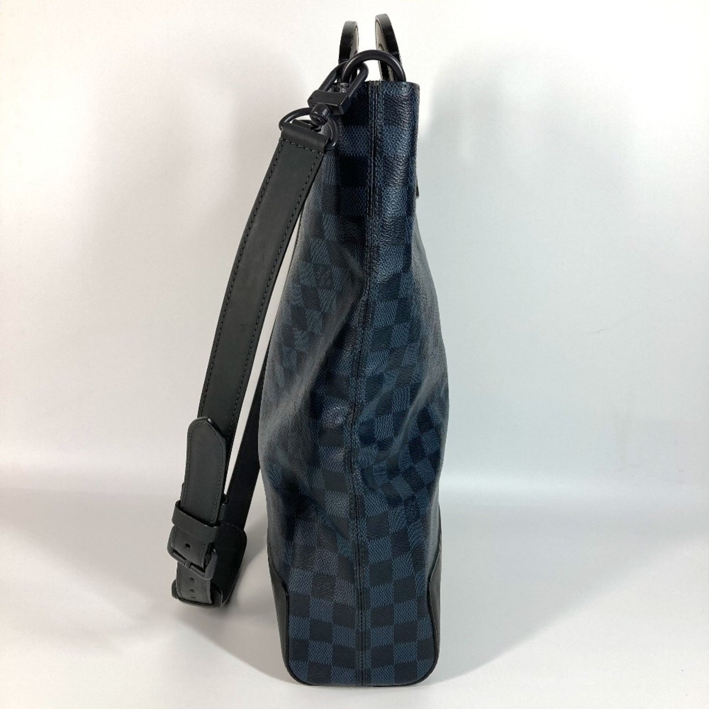 Louis Vuitton North South, Navy, Canvas, handbag