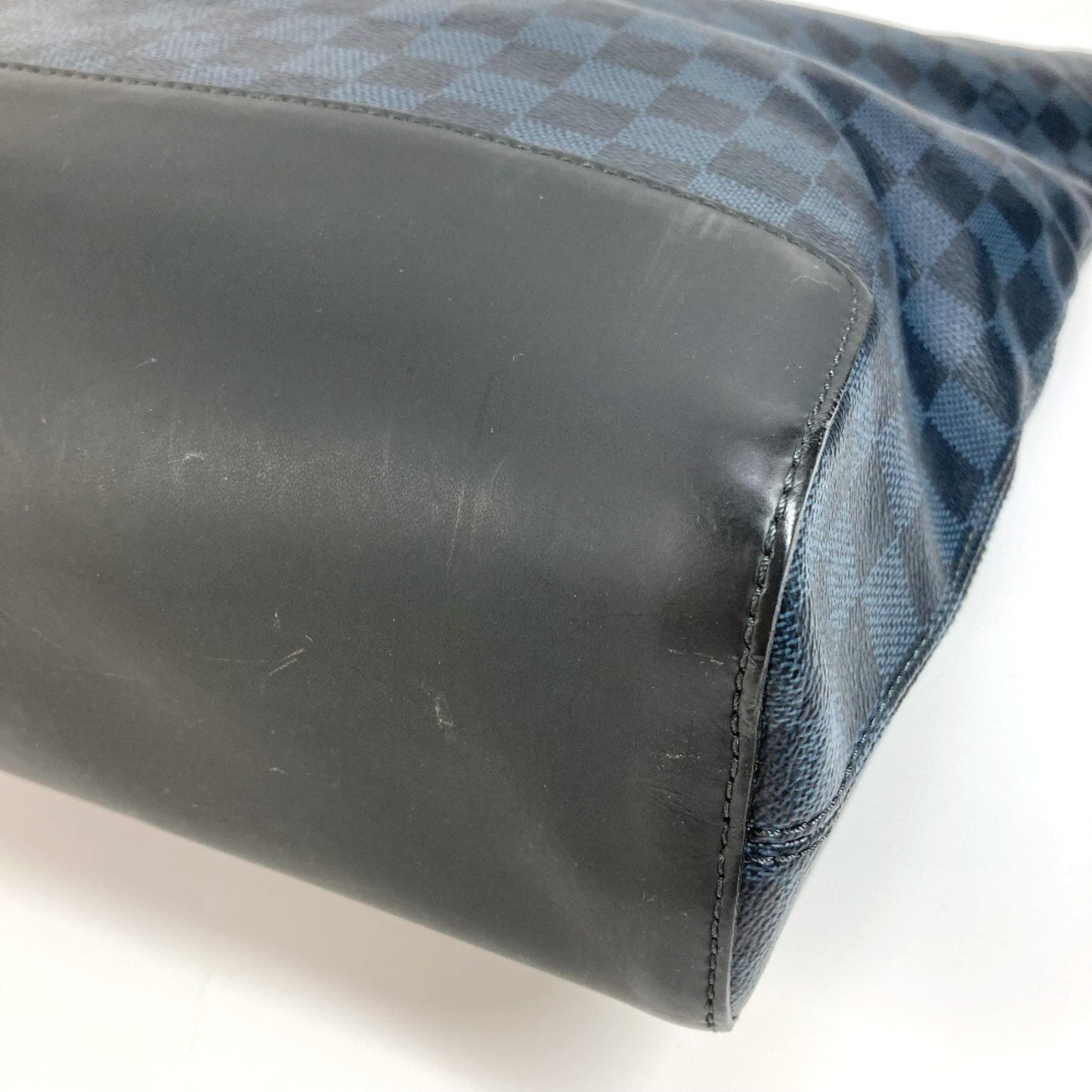 Louis Vuitton North South, Navy, Canvas, handbag