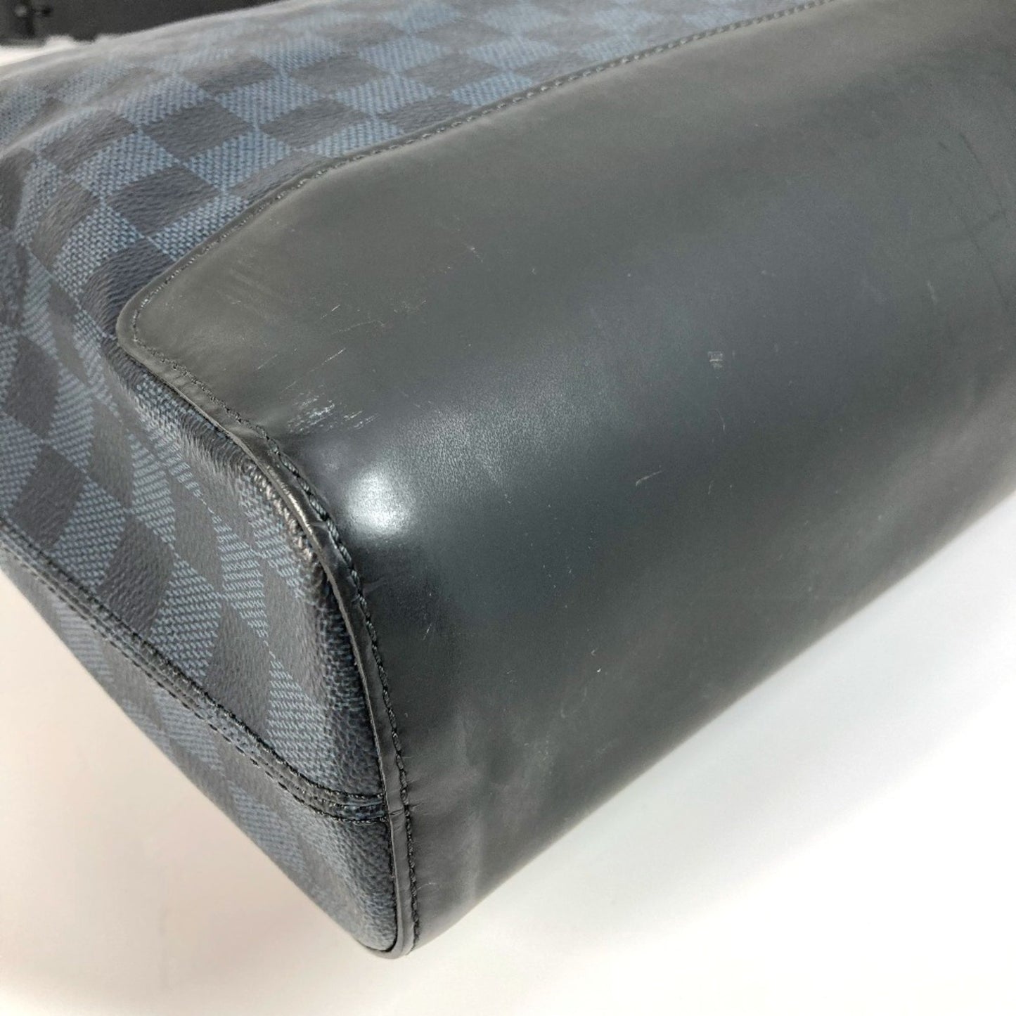 Louis Vuitton North South, Navy, Canvas, handbag
