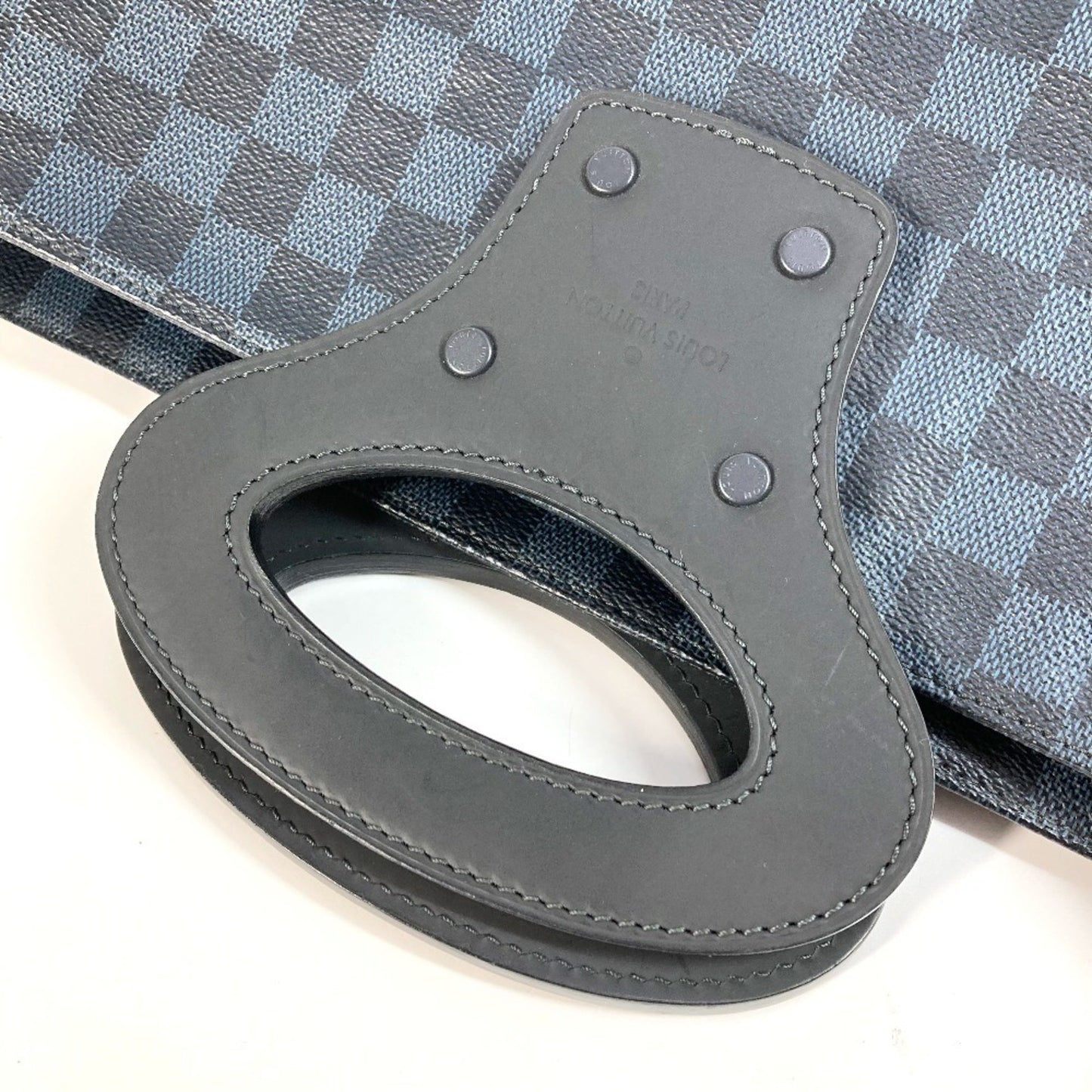 Louis Vuitton North South, Navy, Canvas, handbag