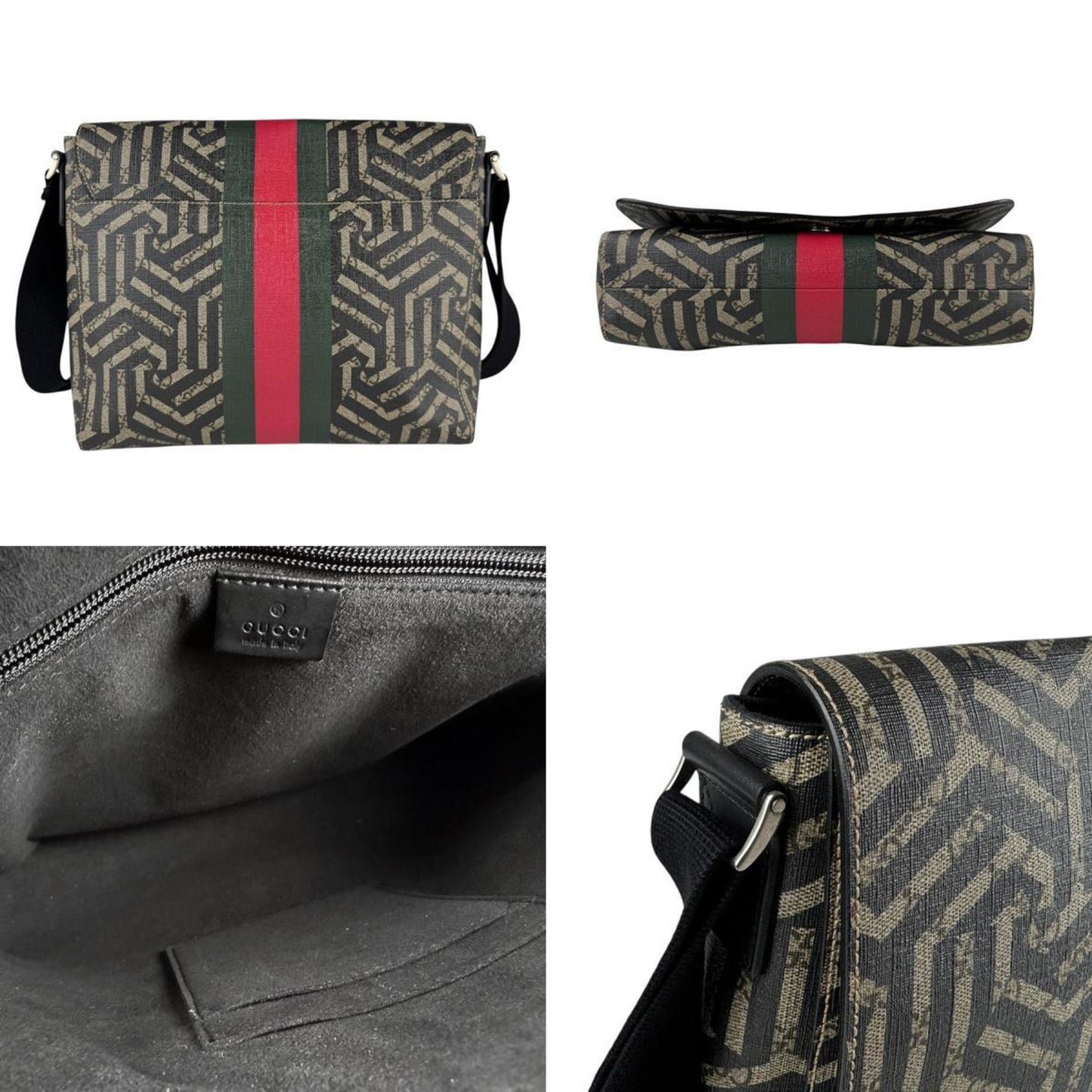 Gucci Caleido, "BEIGE, BROWN", Canvas, shoulder