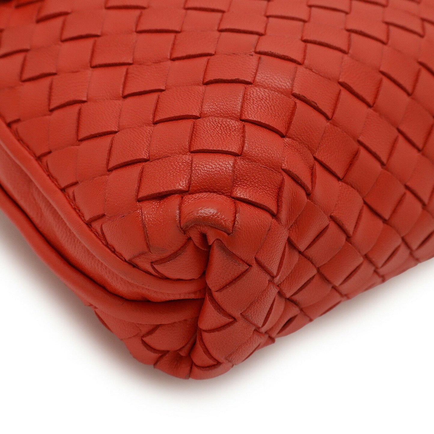 Bottega Veneta Loop, Red, Leather, shoulder