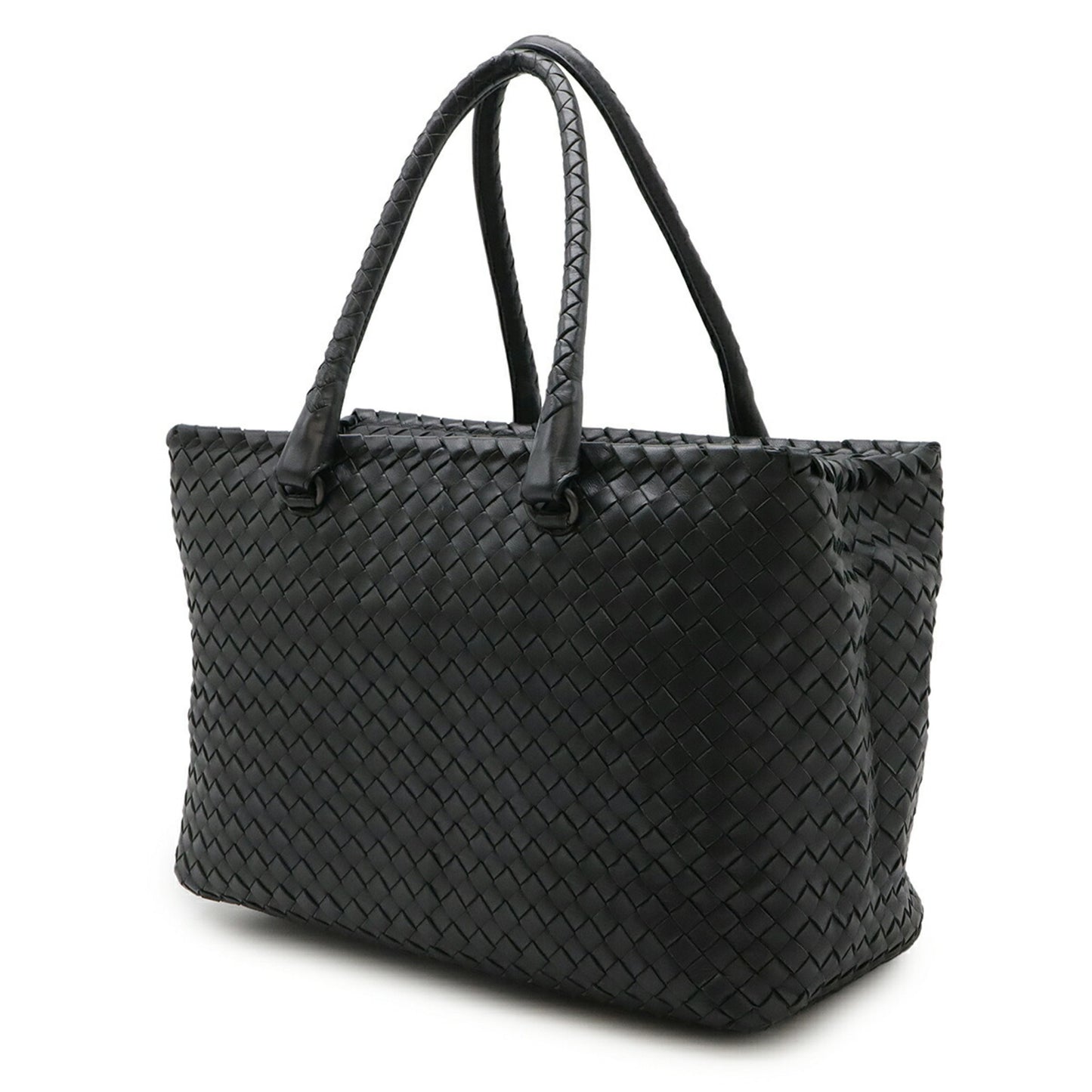Bottega Veneta Intrecciato, Grey, Leather, tote
