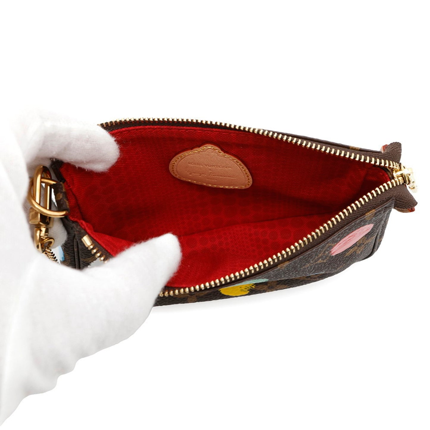 Louis Vuitton Mini Pochette Accessoires, Brown, Canvas, clutch