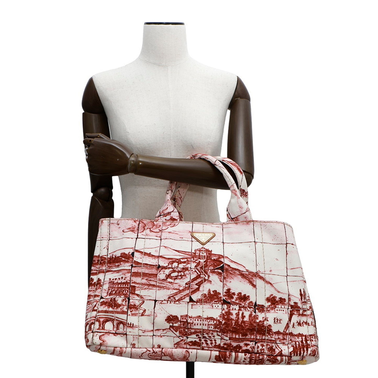 Prada Camera, Multicolour, Canvas, tote