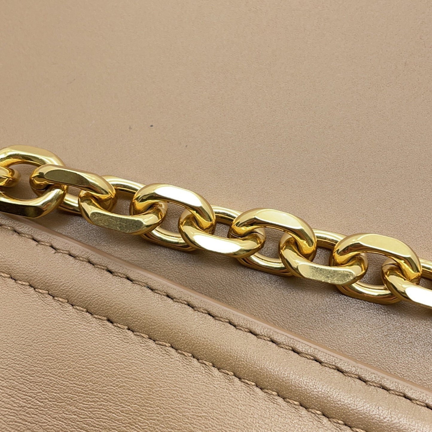 Céline C Bag, Beige, Leather, shoulder