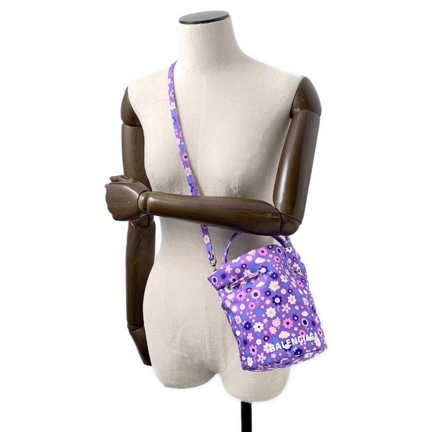 Balenciaga Wheel, Purple, NYLON, handbag