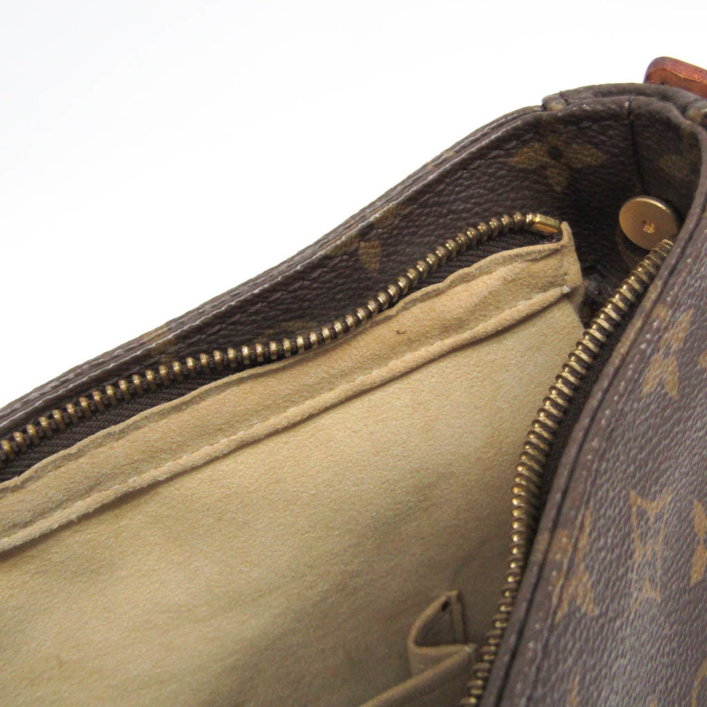 Louis Vuitton Looping, Brown, Canvas, shoulder