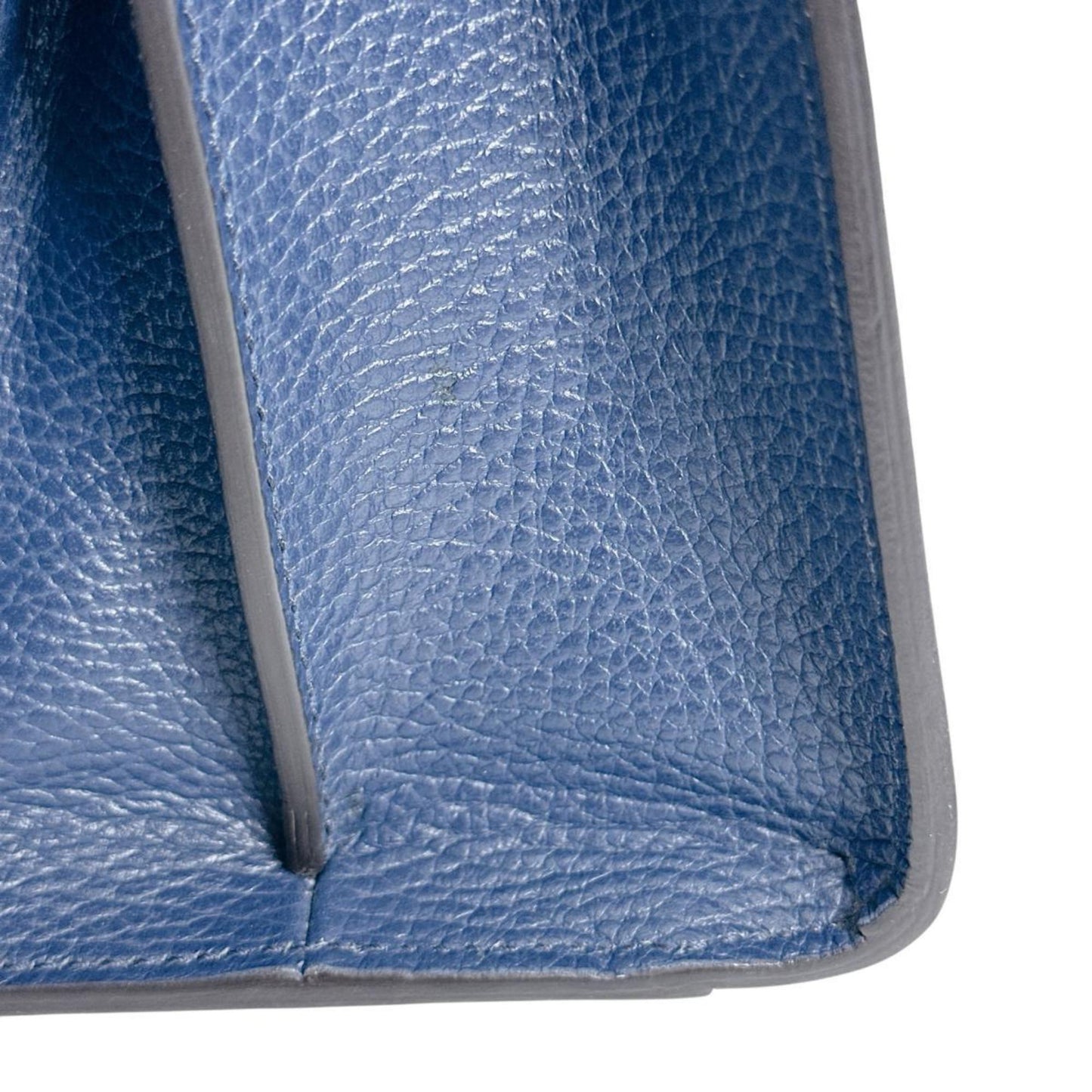 Gucci Nymphaea, Blue, Leather, handbag