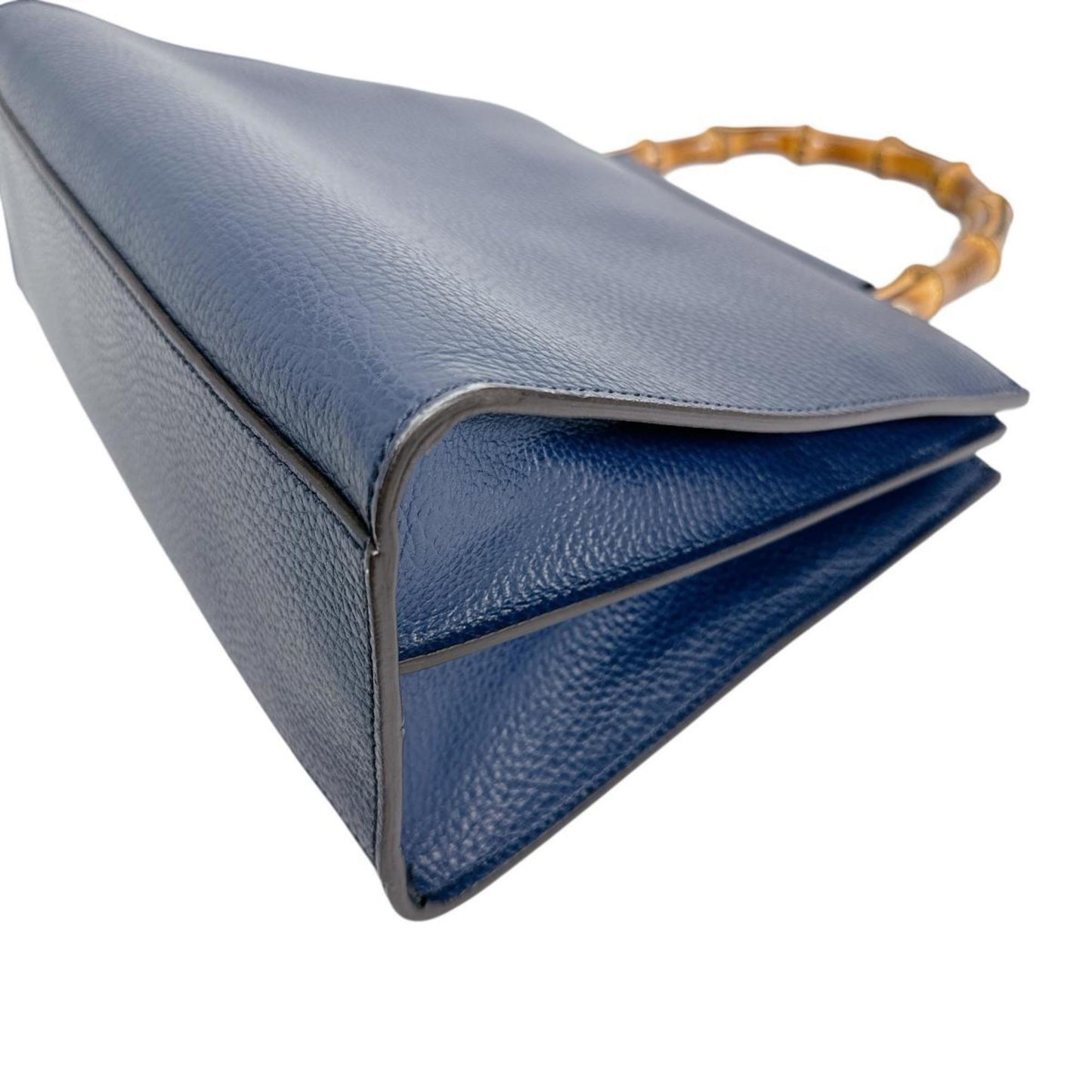 Gucci Nymphaea, Blue, Leather, handbag