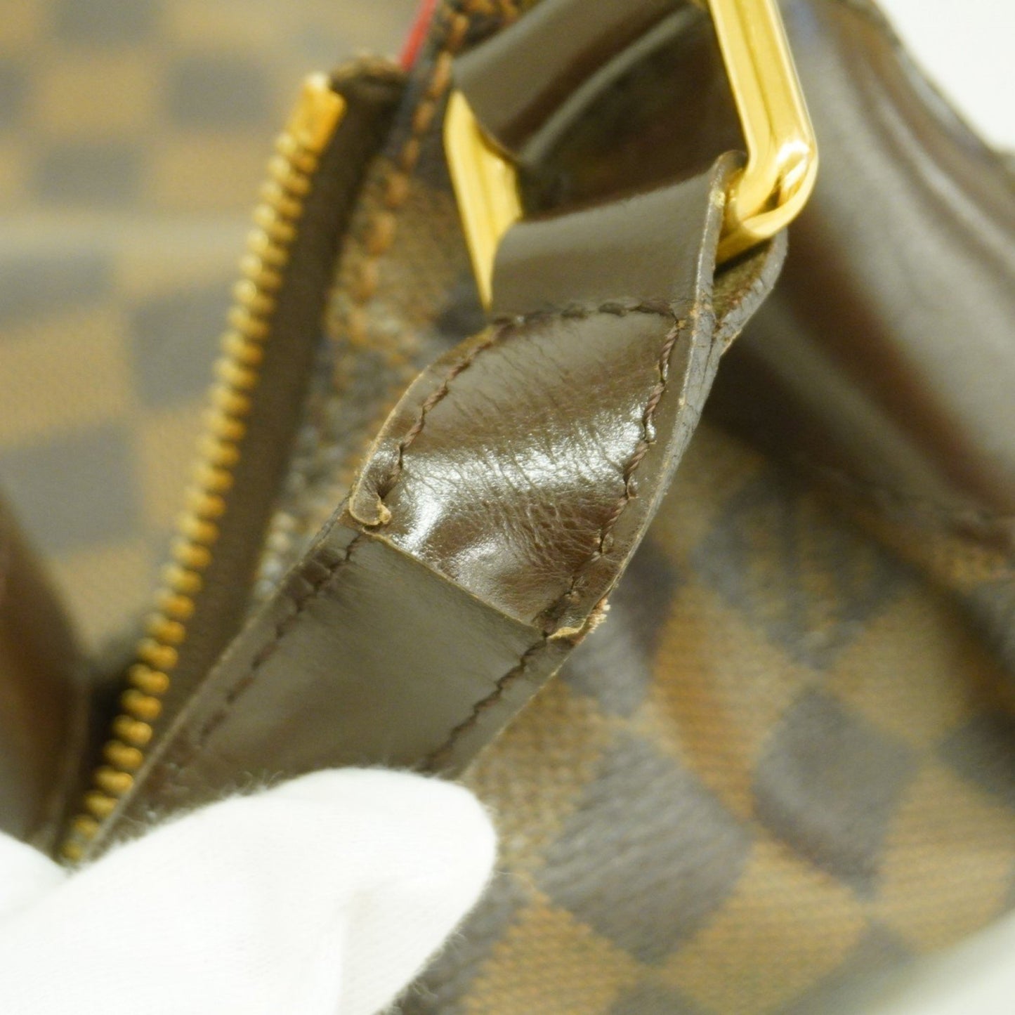 Louis Vuitton Bloomsbury, Brown, Canvas, shoulder