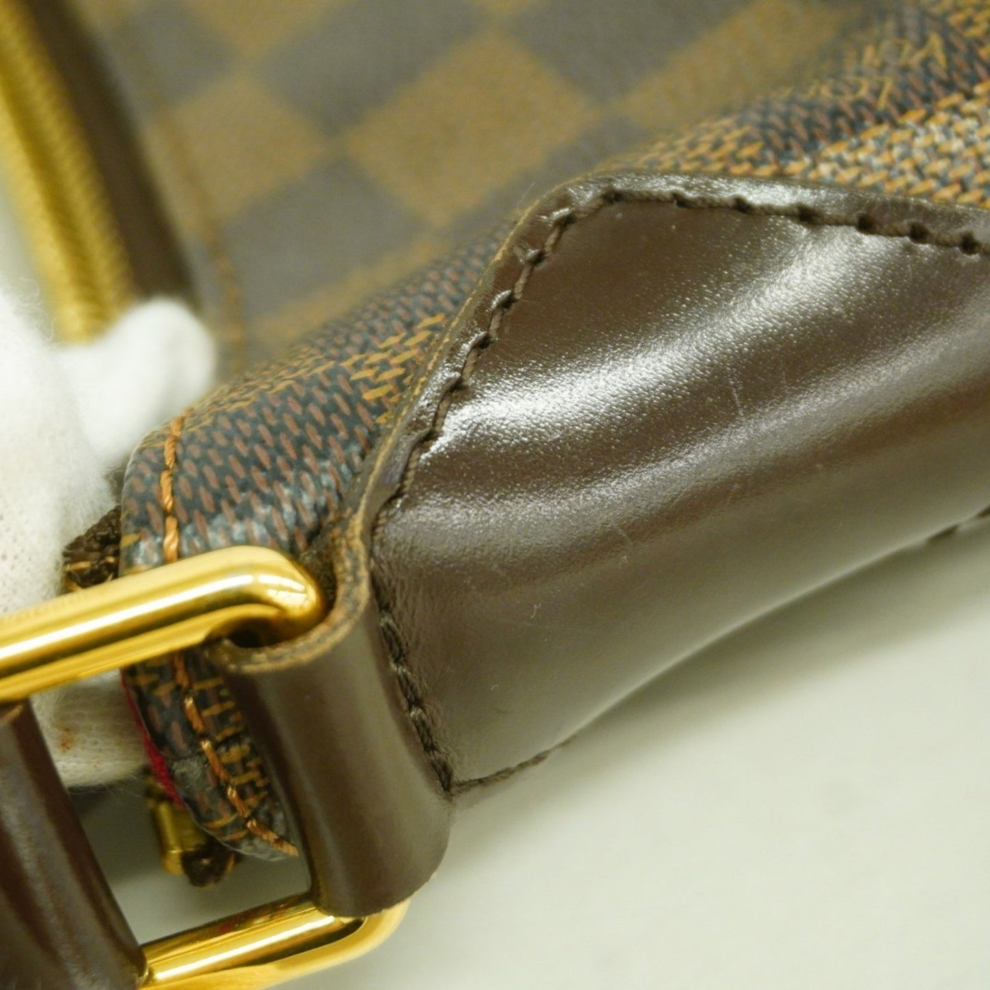 Louis Vuitton Bloomsbury, Brown, Canvas, shoulder
