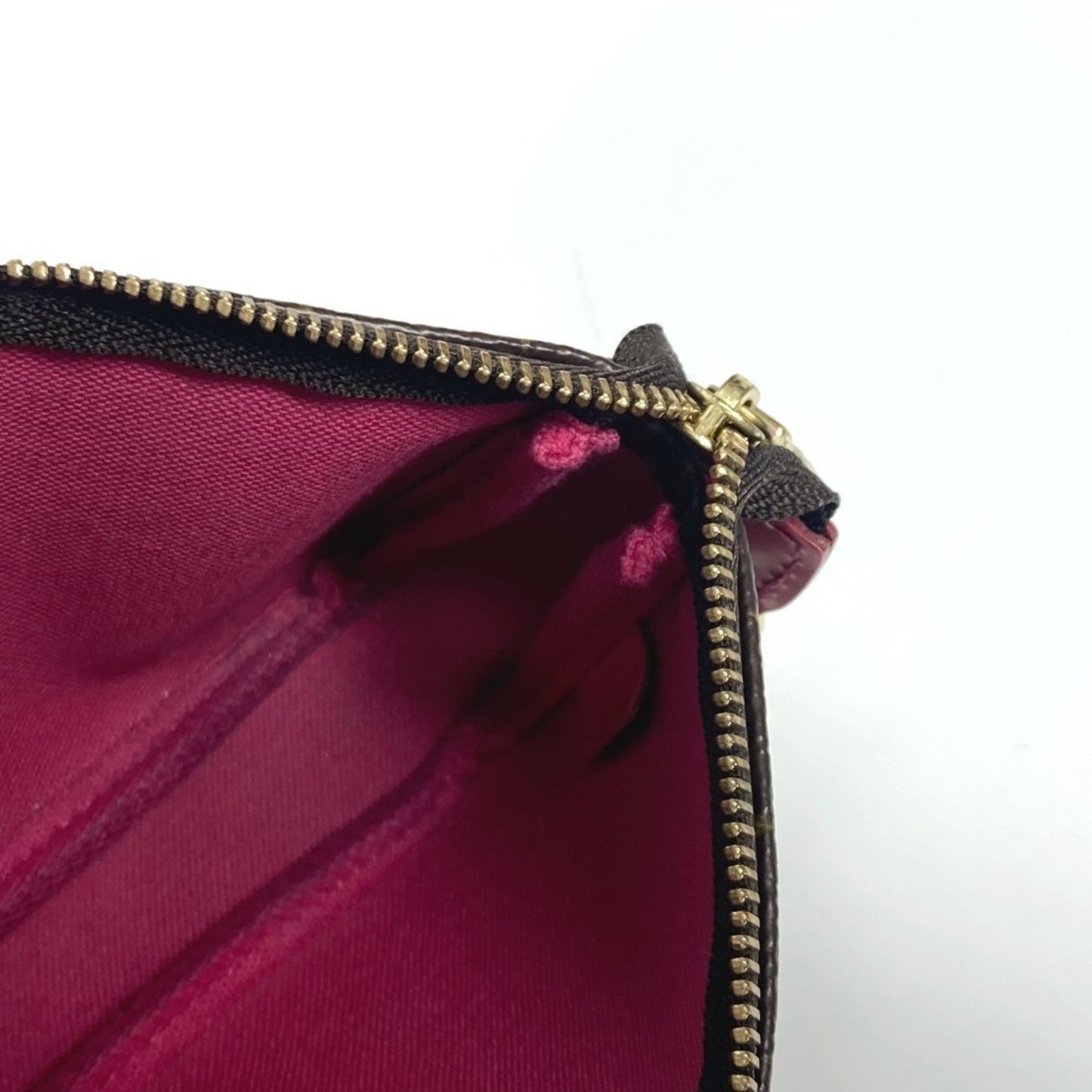 Louis Vuitton Mini Pochette Accessoires, Brown, Canvas, clutch