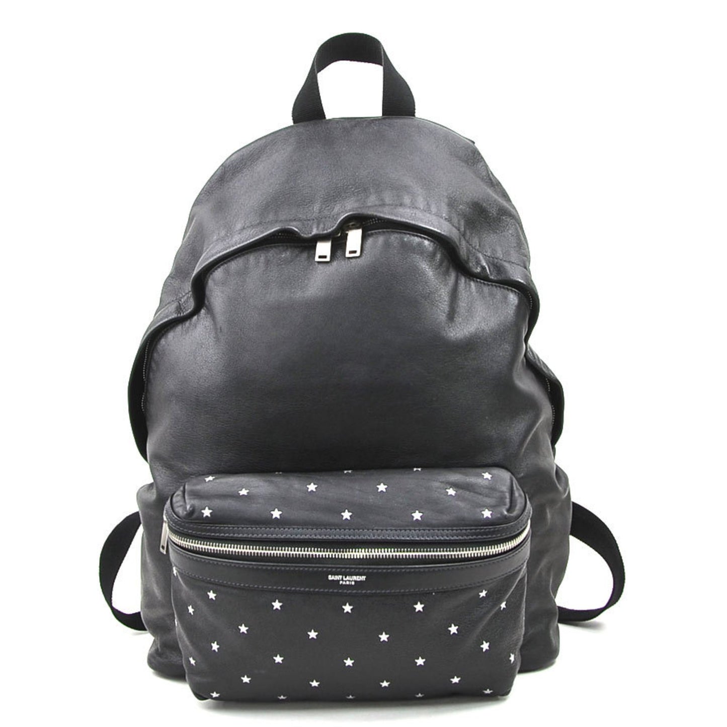 Saint Laurent City Backpack, Black, Leather, backpack