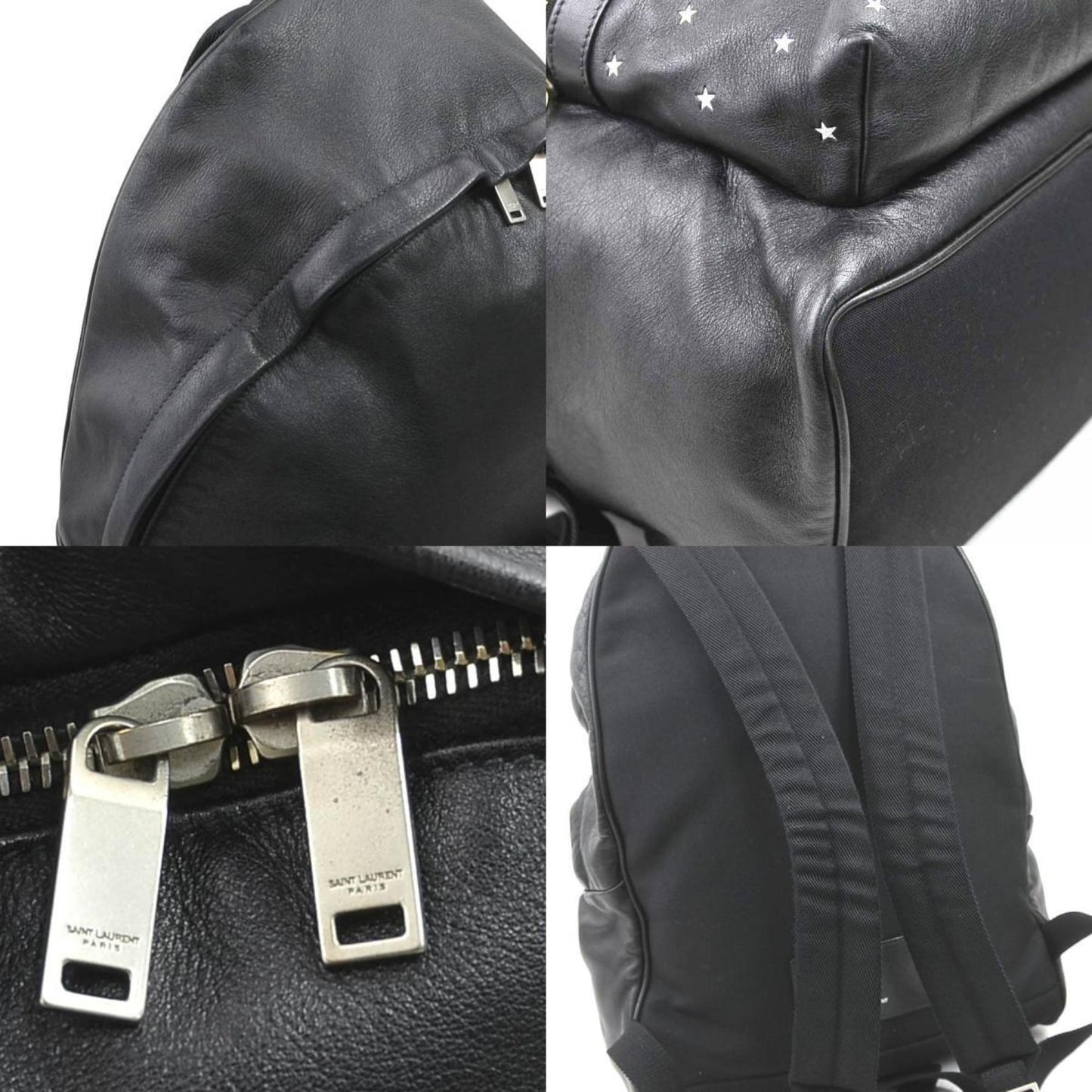 Saint Laurent City Backpack, Black, Leather, backpack