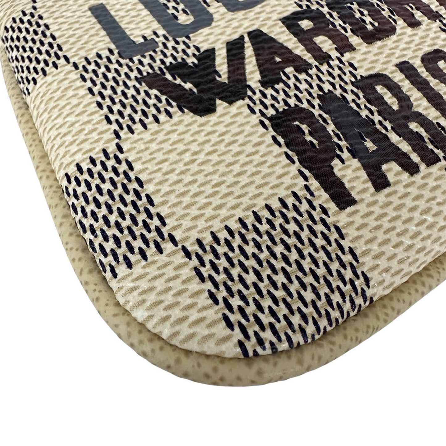 Louis Vuitton Milla, White, Canvas, clutch