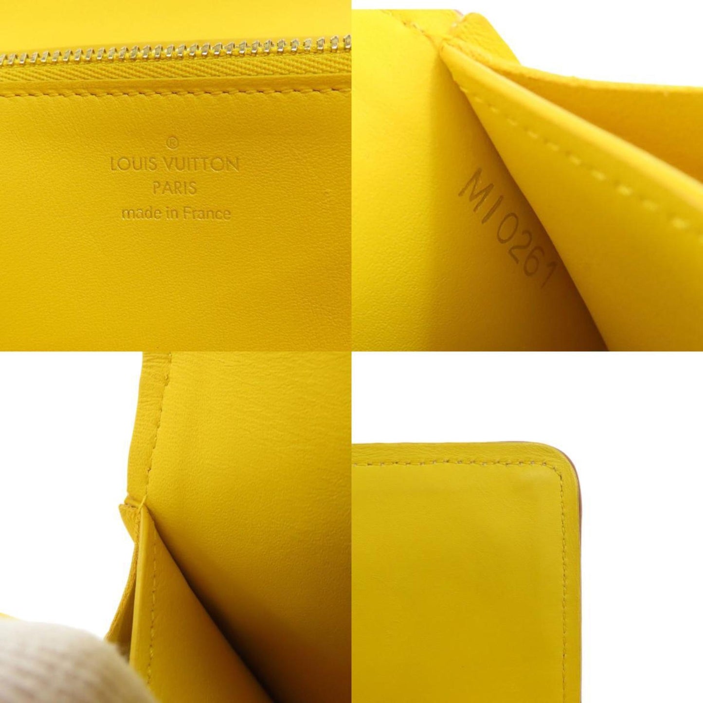 Louis Vuitton Capucines, Yellow, Canvas, wallet