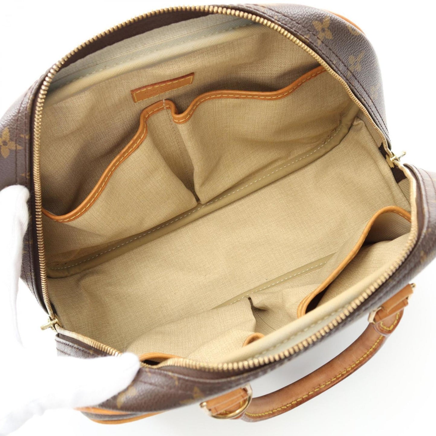 Louis Vuitton Trouville, Brown, Canvas, handbag