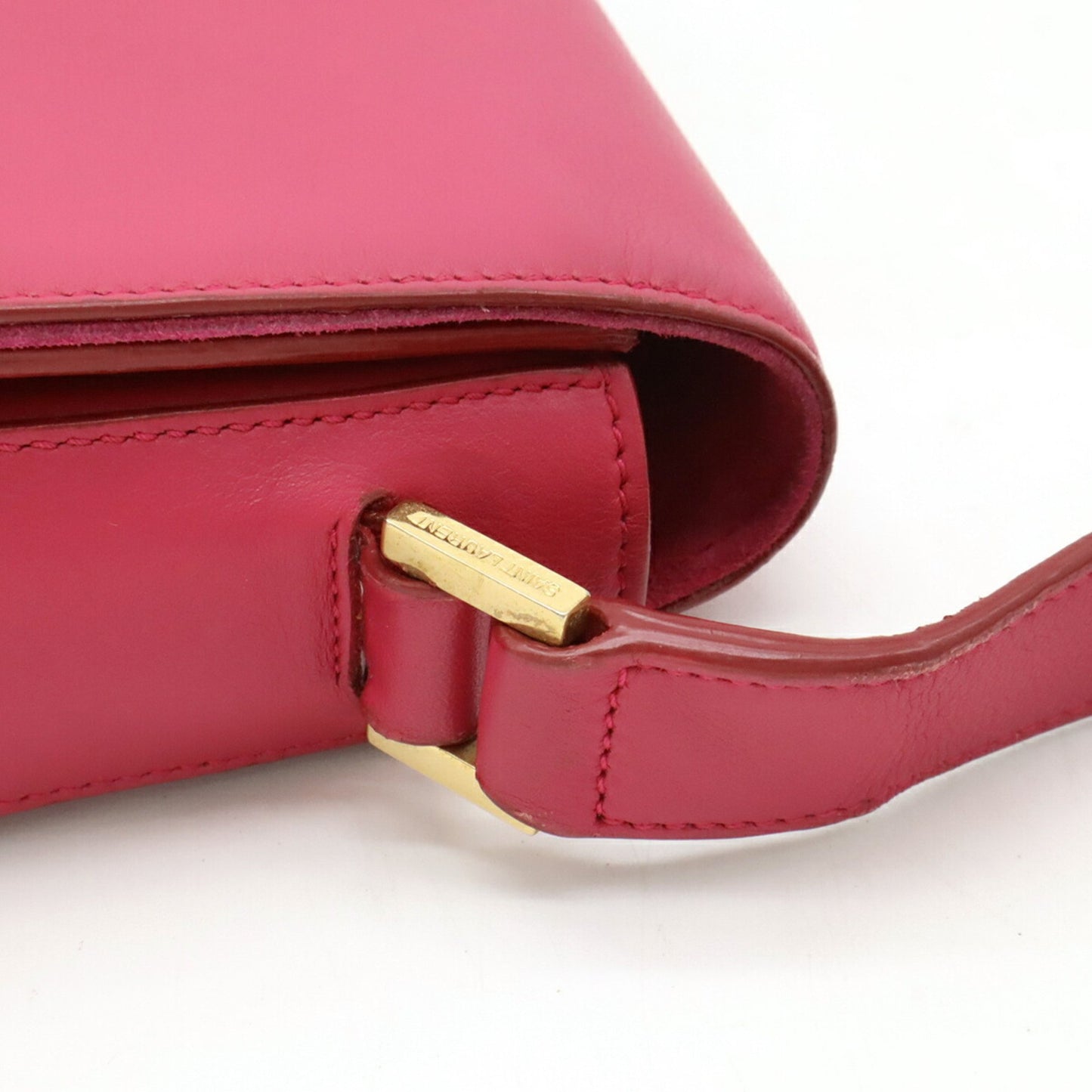 Saint Laurent Y line, Pink, Leather, shoulder
