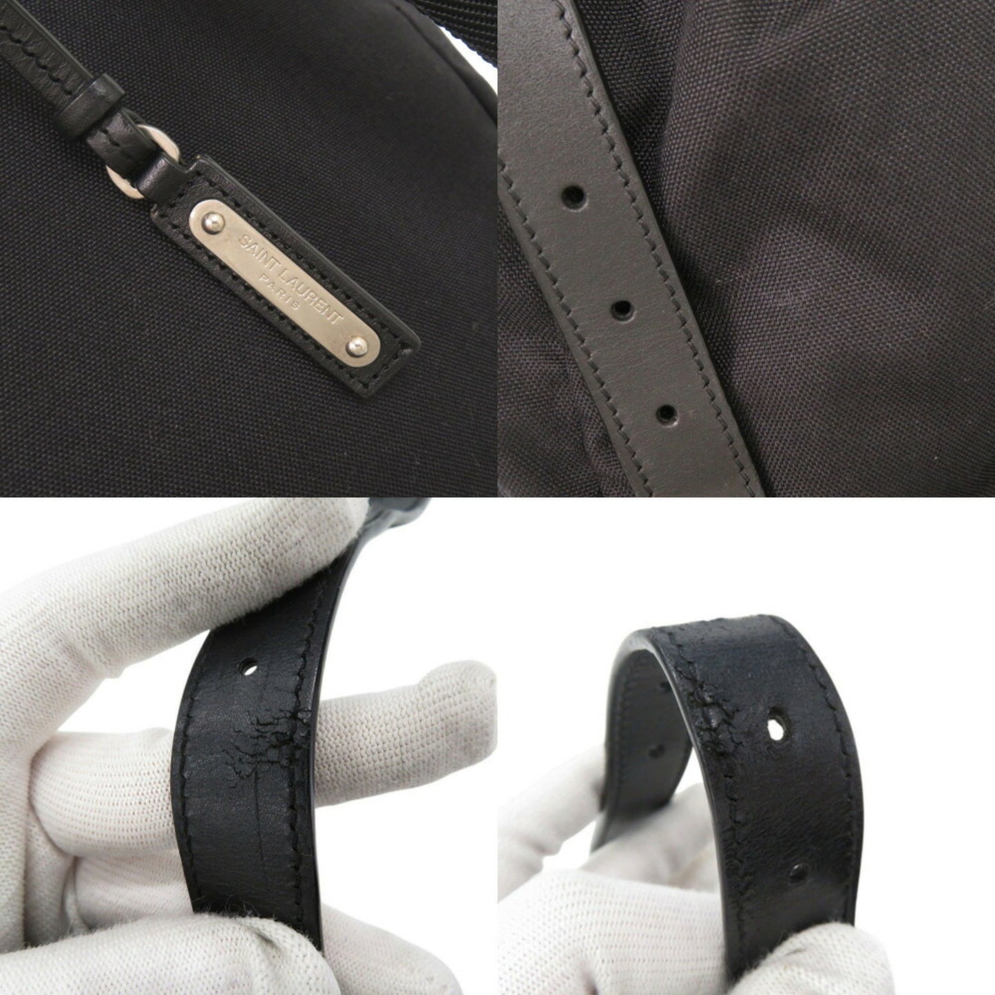 Saint Laurent -, Black, Synthetic, backpack