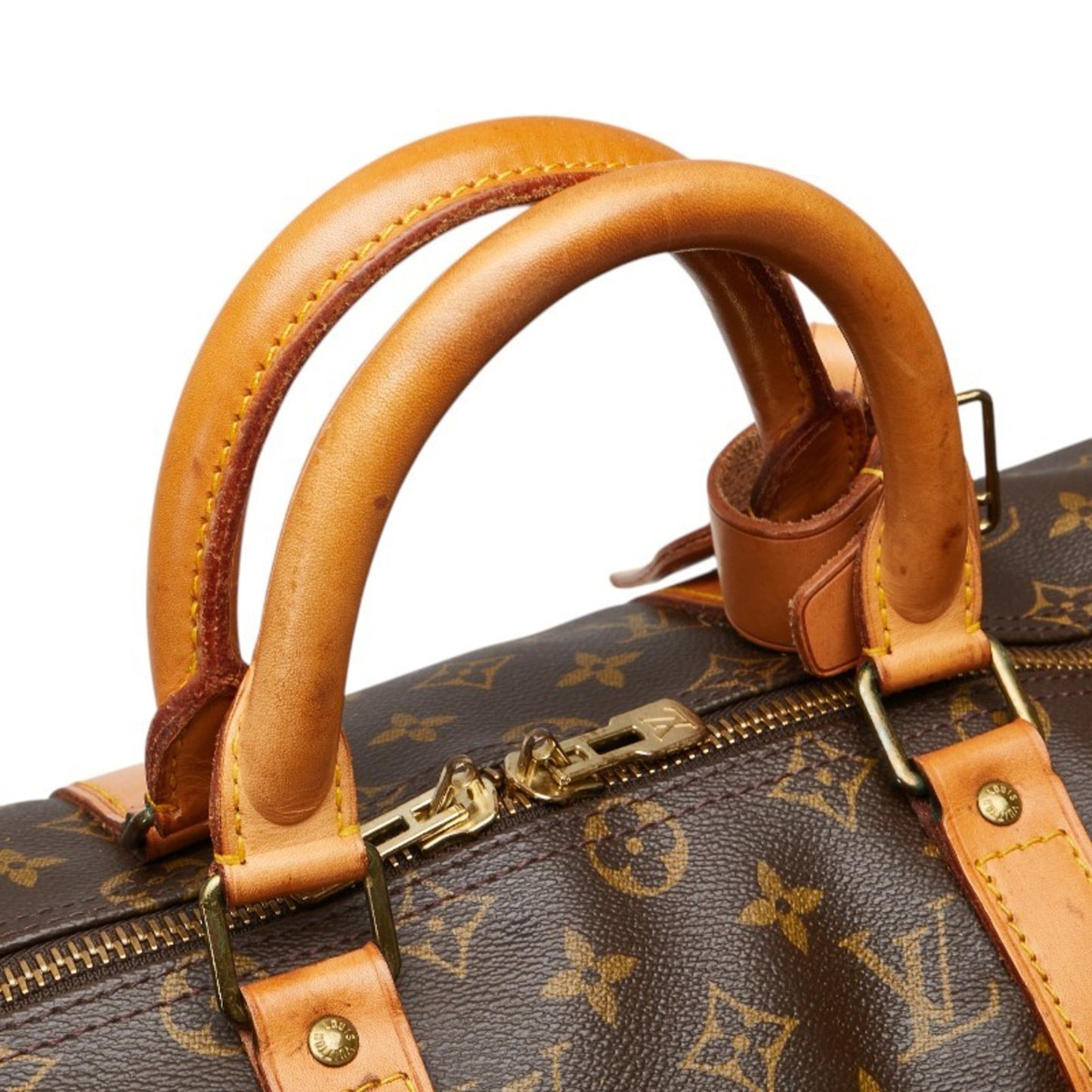 Louis Vuitton Keepall 50, Brown, Canvas, travel