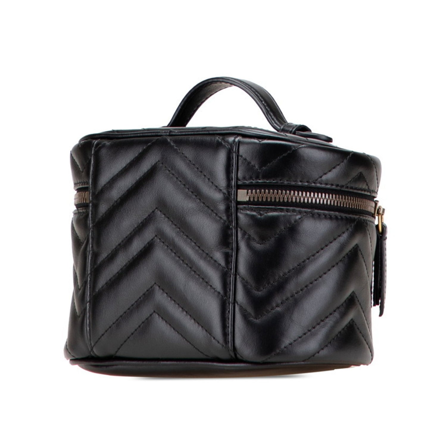 Gucci Marmont, Black, Leather, handbag