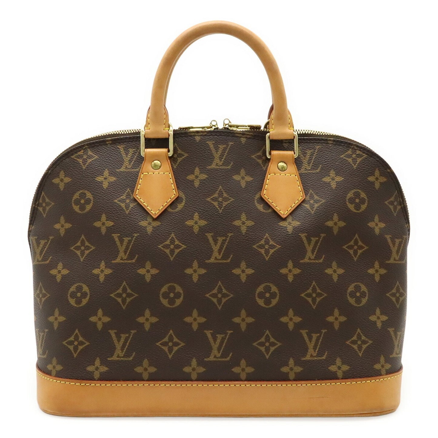 Louis Vuitton Alma, Brown, Canvas, handbag