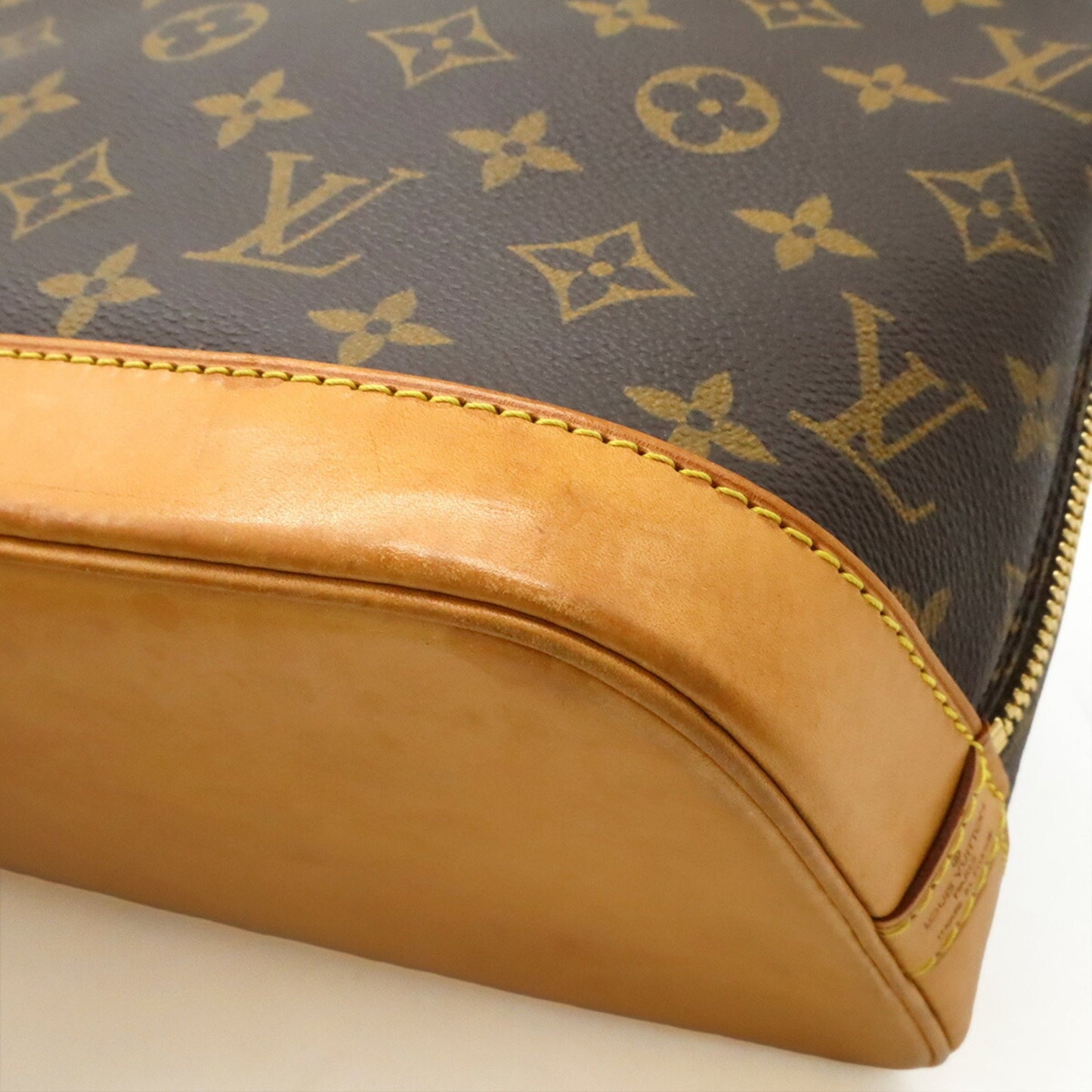 Louis Vuitton Alma, Brown, Canvas, handbag