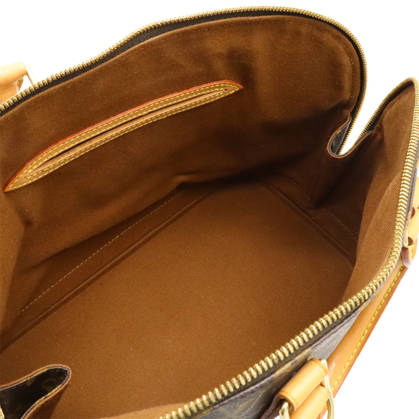 Louis Vuitton Alma, Brown, Canvas, handbag