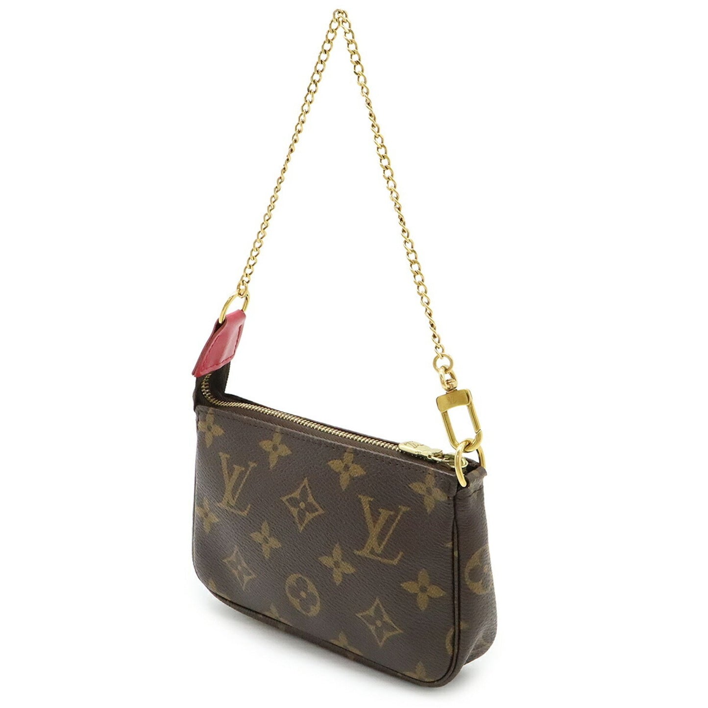 Louis Vuitton Mini Pochette Accessoires, Brown, Canvas, clutch