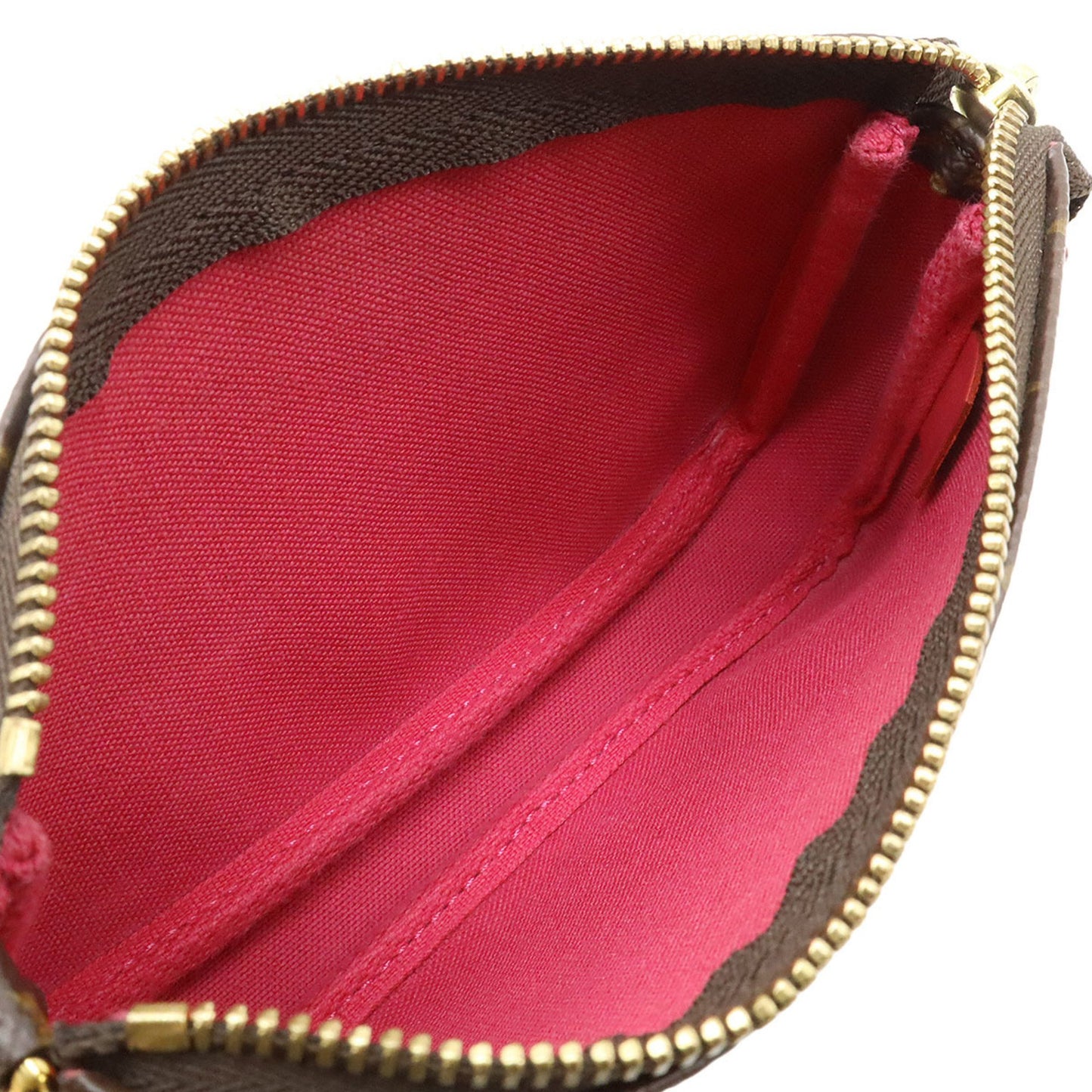 Louis Vuitton Mini Pochette Accessoires, Brown, Canvas, clutch