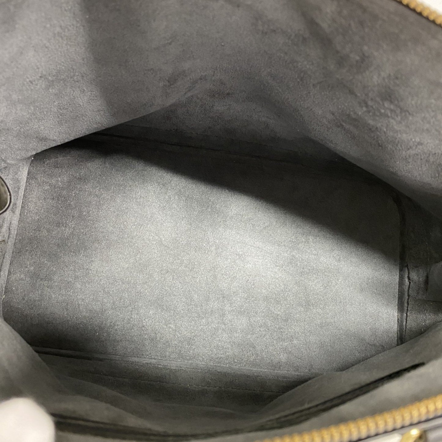 Louis Vuitton Alma, Black, Leather, handbag