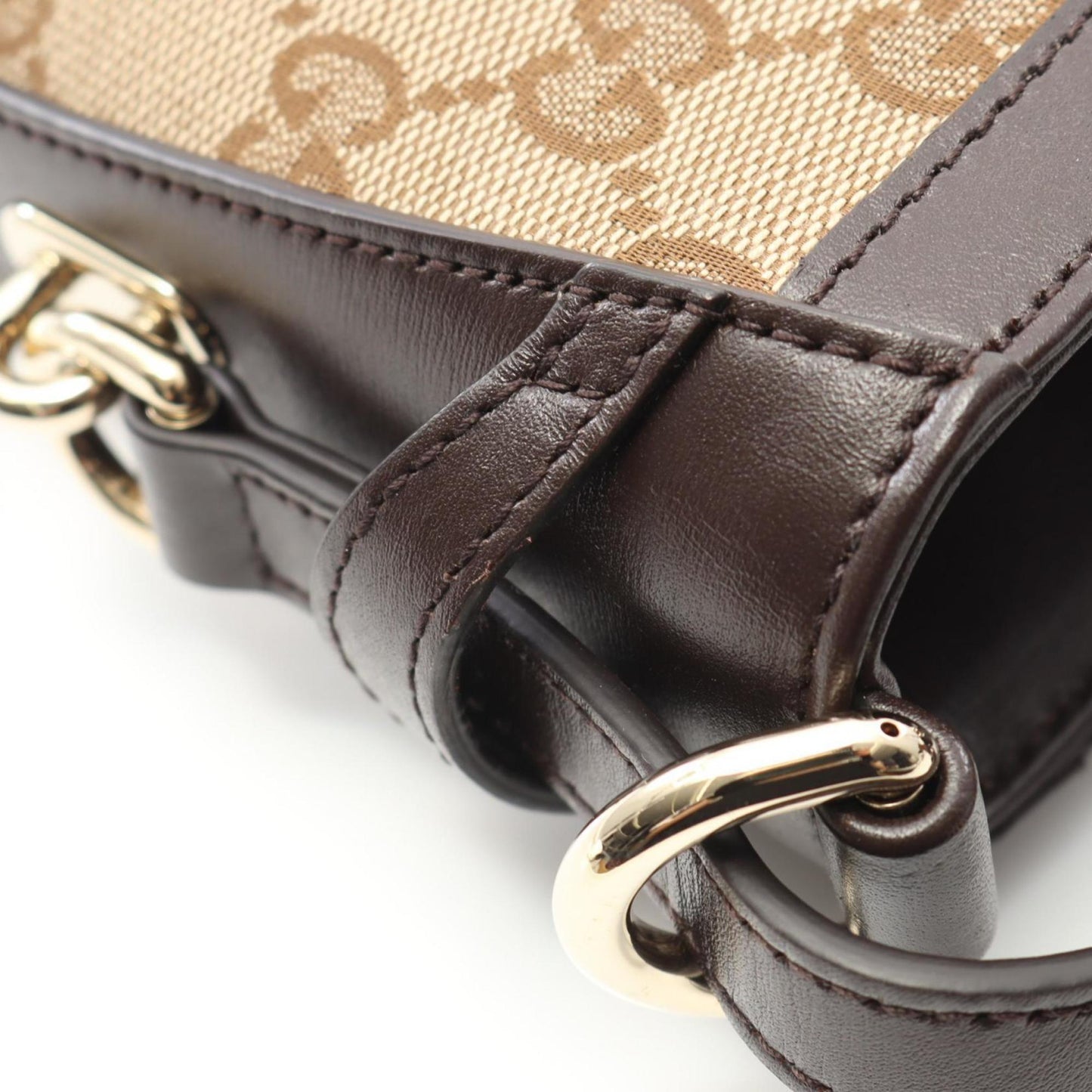 Gucci Mini Bucket Bag, "BEIGE, BROWN", "CANVAS, LEATHER", shoulder