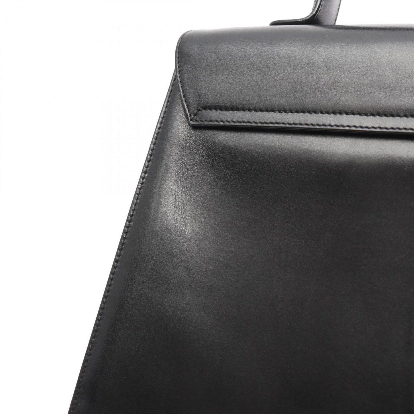 Salvatore Ferragamo Gancini, Black, Leather, handbag