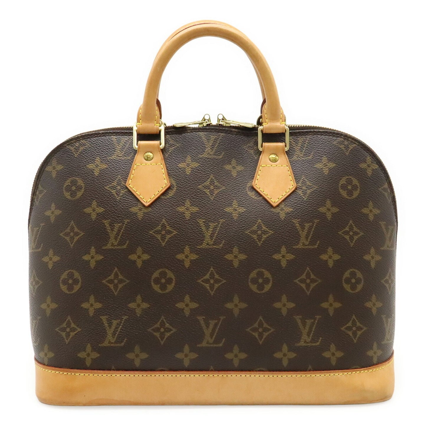 Louis Vuitton Alma, Brown, Canvas, handbag
