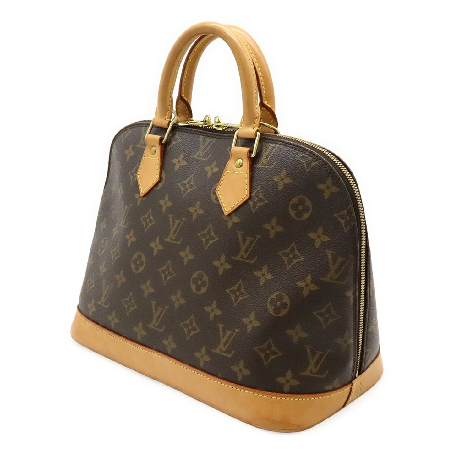Louis Vuitton Alma, Brown, Canvas, handbag