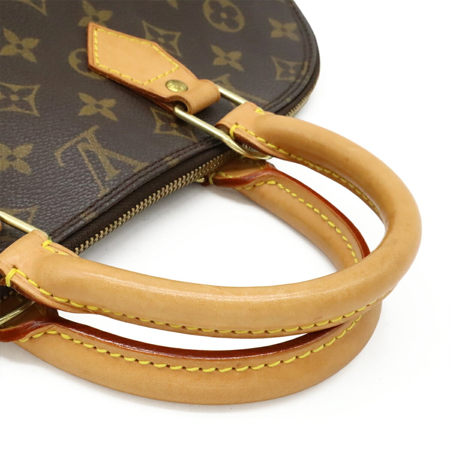 Louis Vuitton Alma, Brown, Canvas, handbag