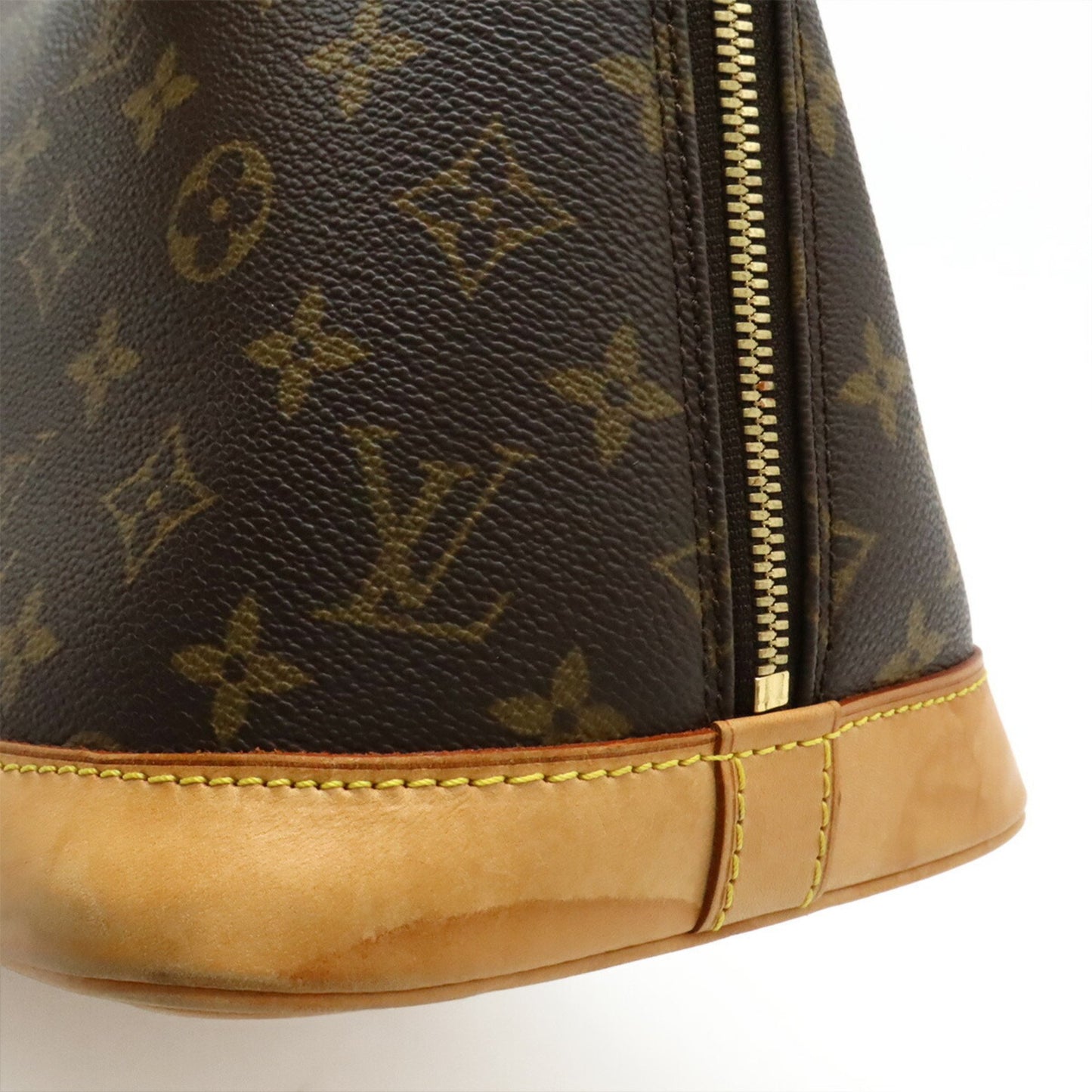 Louis Vuitton Alma, Brown, Canvas, handbag