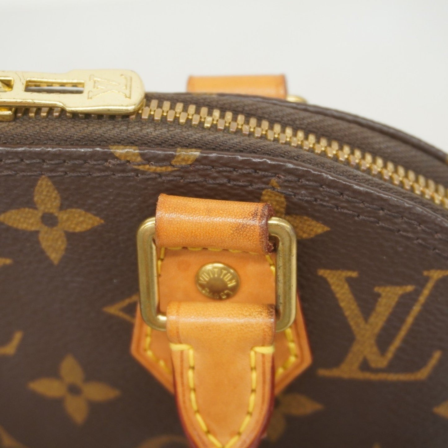 Louis Vuitton Alma BB, Brown, Canvas, handbag