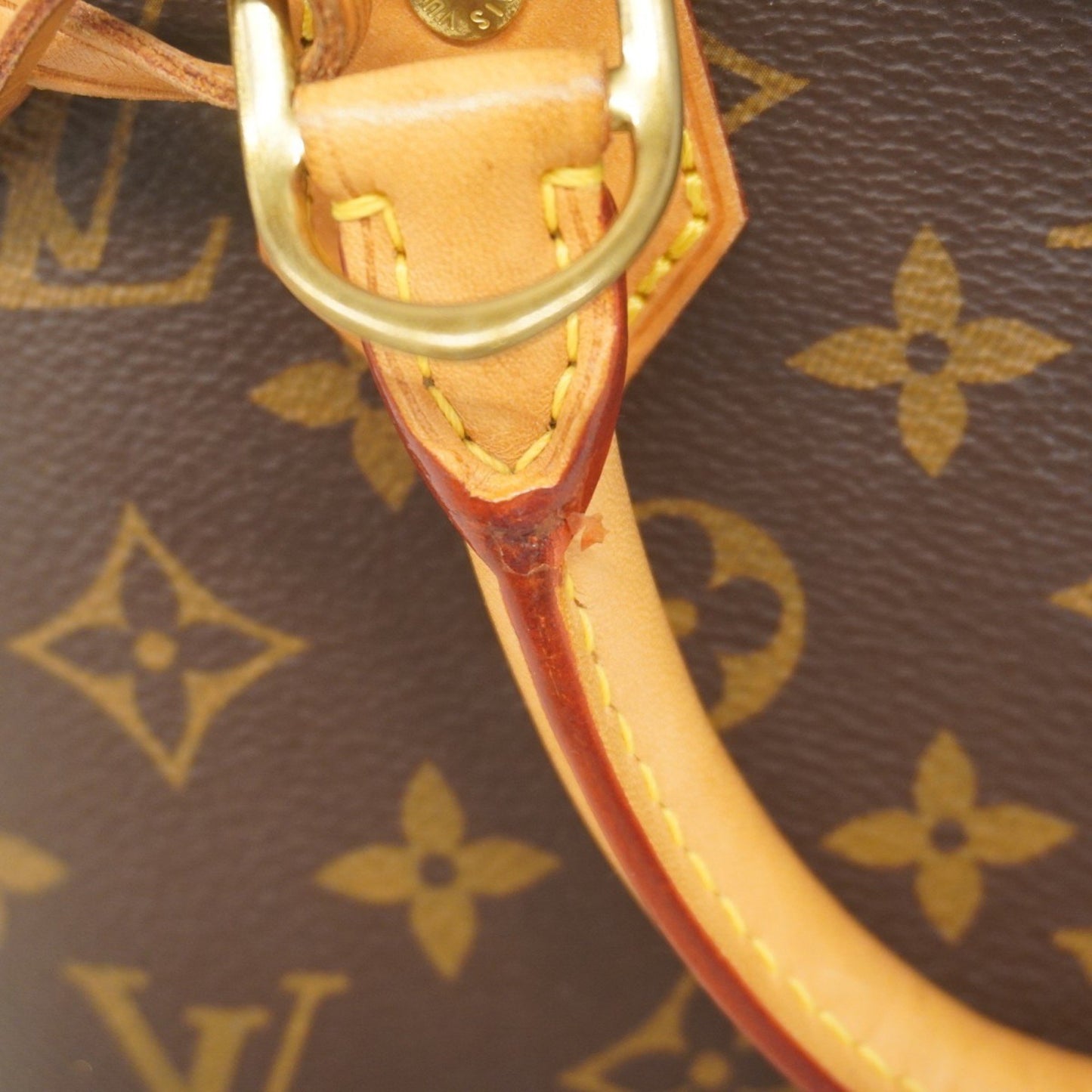 Louis Vuitton Alma BB, Brown, Canvas, handbag