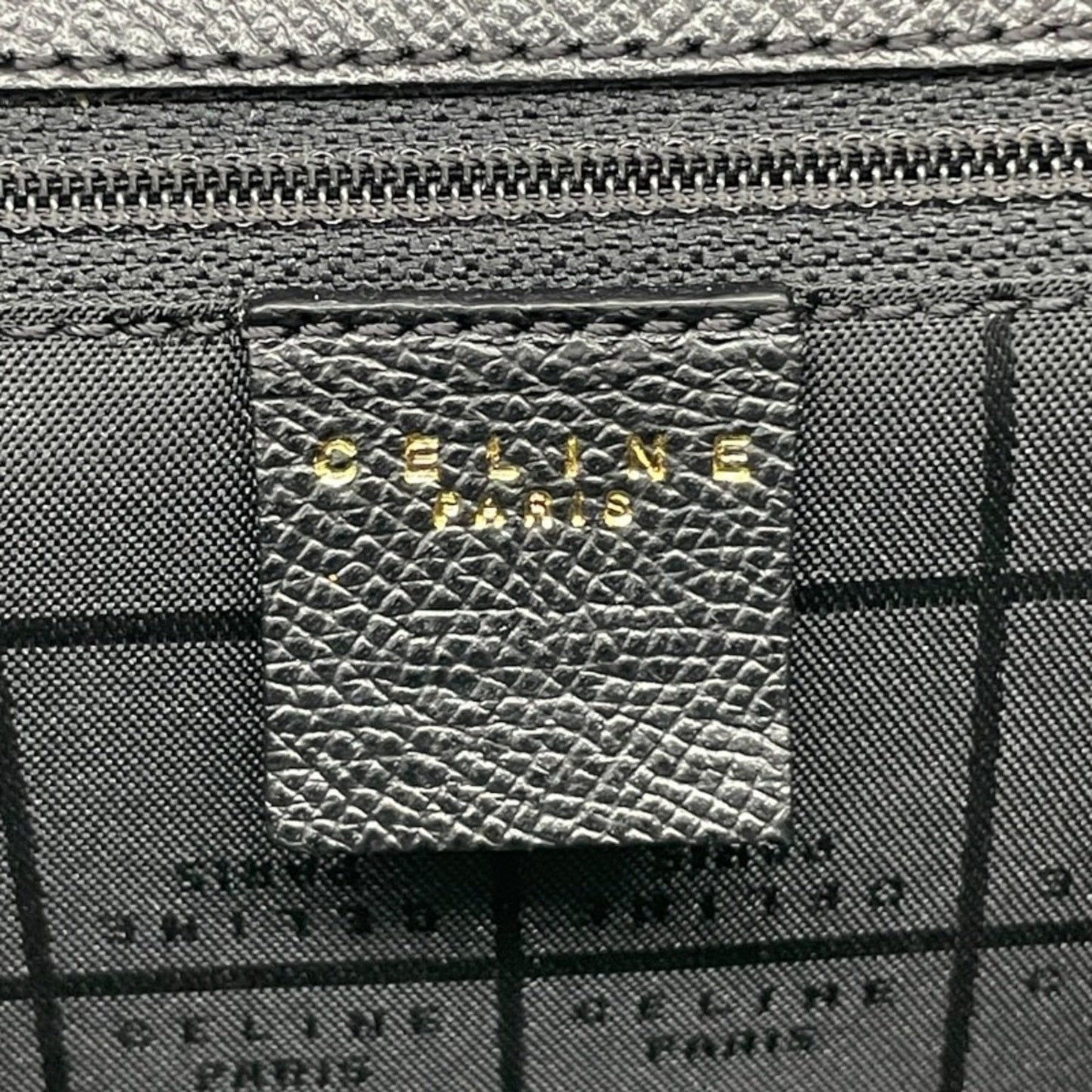 Céline -, Black, Leather, handbag